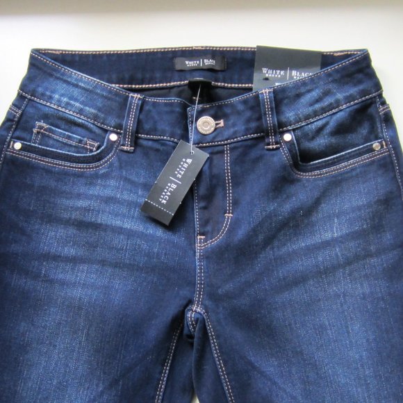 NWT White House Black Market Jeans Bootcut Dark Wash - Picture 4 of 16